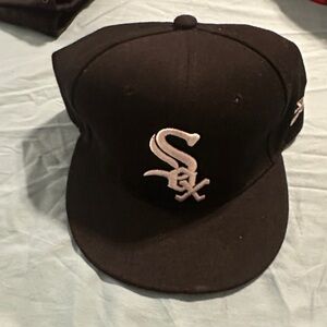 New Era Black and White Cap